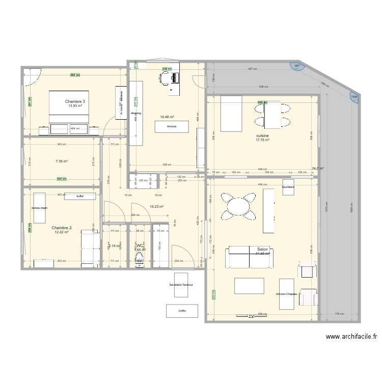 Appart_Maman_v4. Plan de 0 pièce et 0 m2