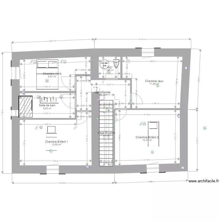 Plan Noble Int&eacute;rieur. Plan de 