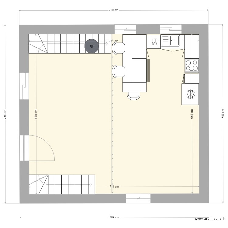 VILLA  SANTORO R 1. Plan de 0 pièce et 0 m2