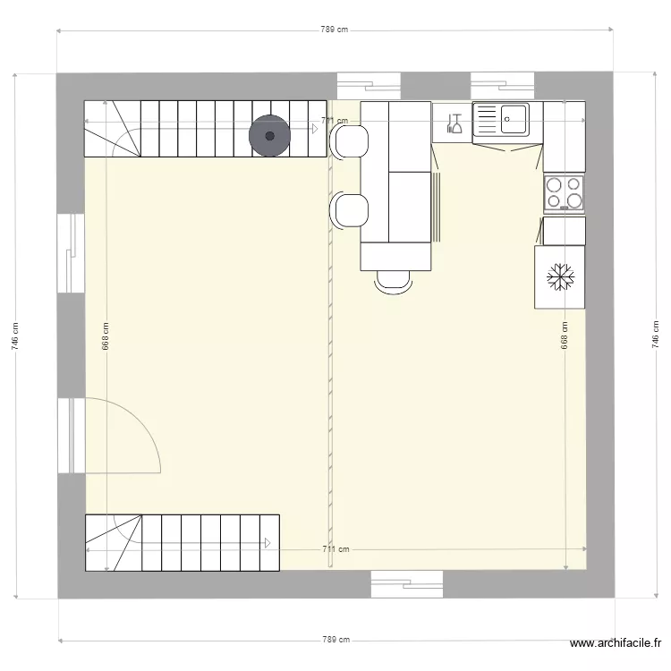 VILLA  SANTORO R 1. Plan de 