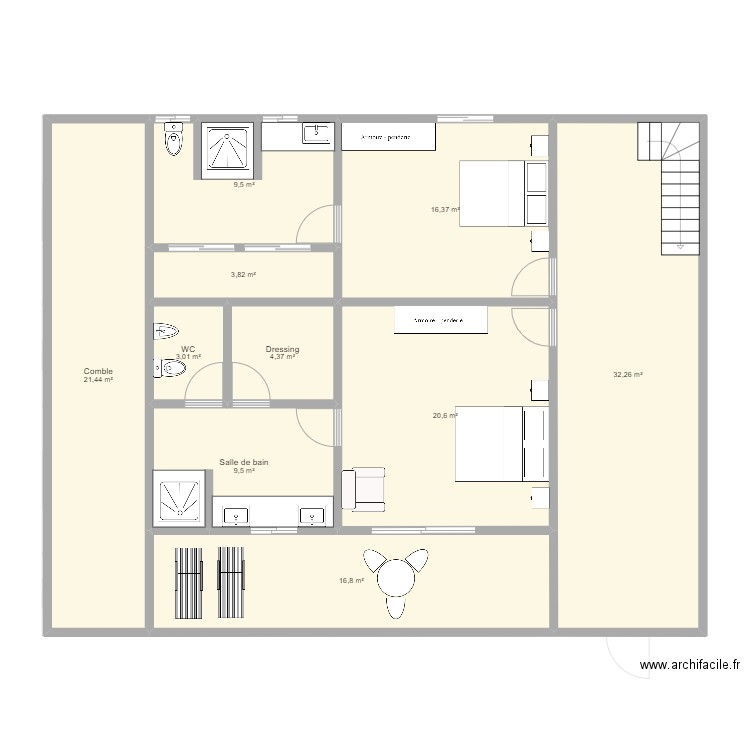 Maison Mangily étage 31 juillet 2022. Plan de 0 pièce et 0 m2