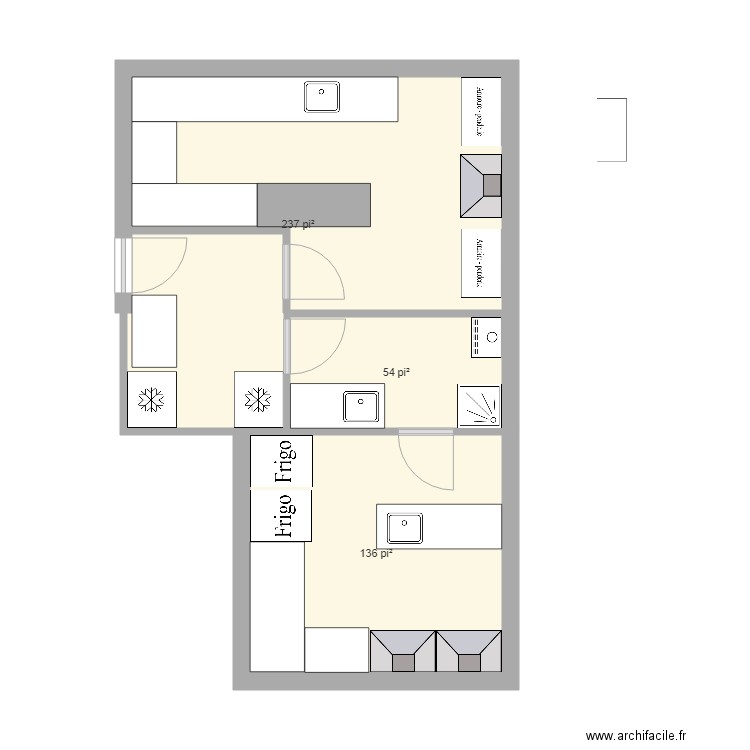 labo. Plan de 0 pièce et 0 m2