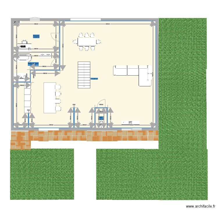 cgggg. Plan de 9 pièces et 238 m2