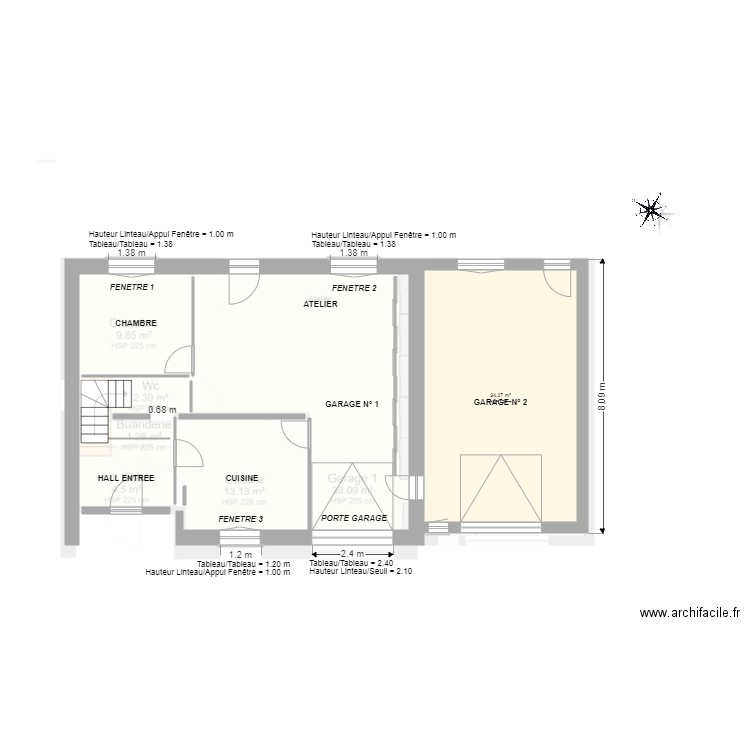 PLAN LASPARETS POUR DIMENSIONS . Plan de 0 pièce et 0 m2