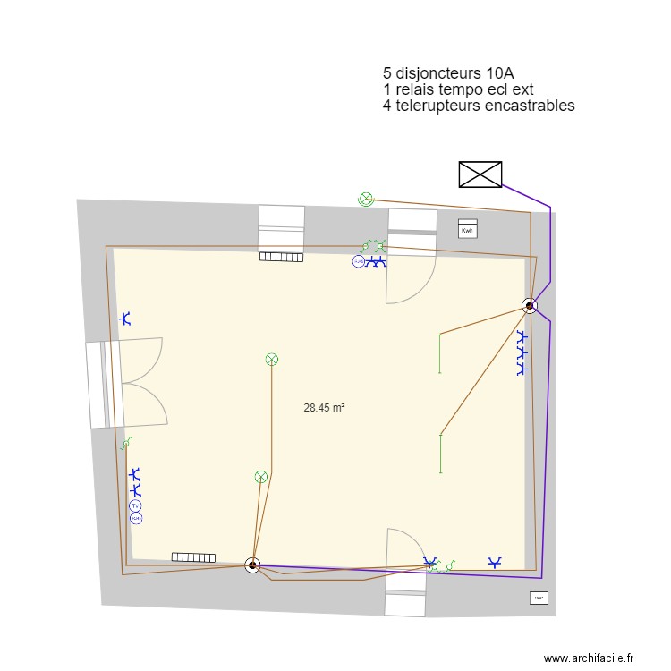 alice elec sallon cuisine. Plan de 0 pièce et 0 m2