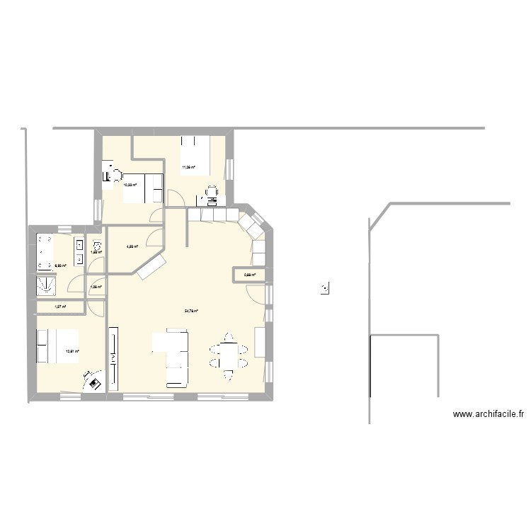 projet Gé PP. Plan de 0 pièce et 0 m2