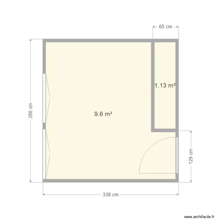 chambre noemie. Plan de 