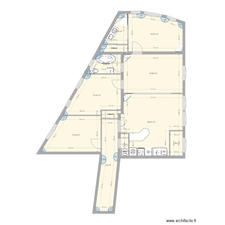 tolbiac 13eme modif 31. Plan de 0 pièce et 0 m2