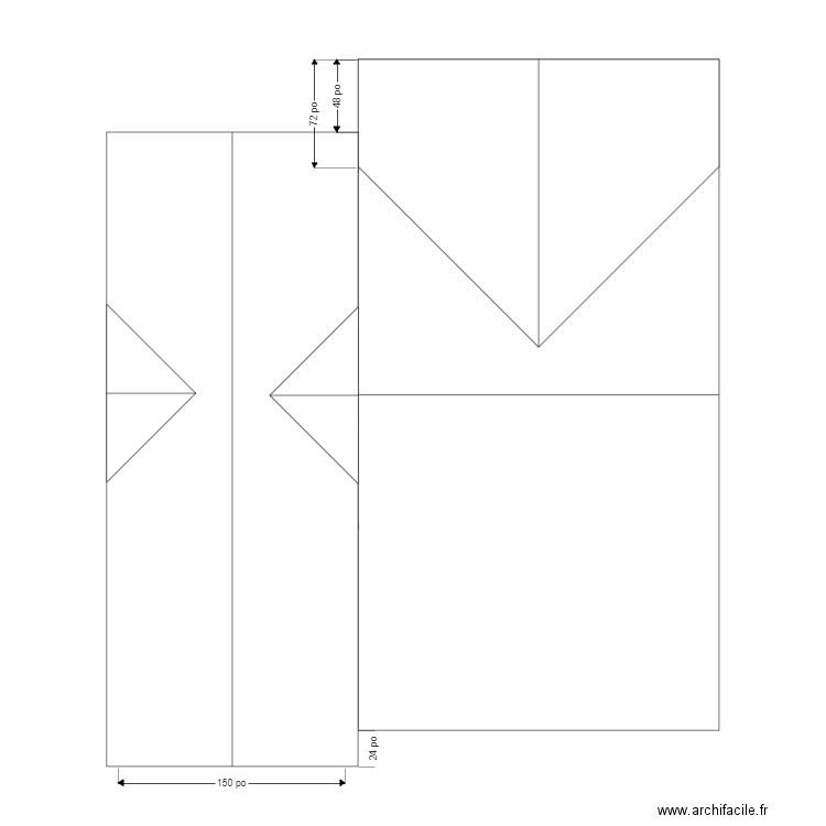 guay toit. Plan de 0 pièce et 0 m2