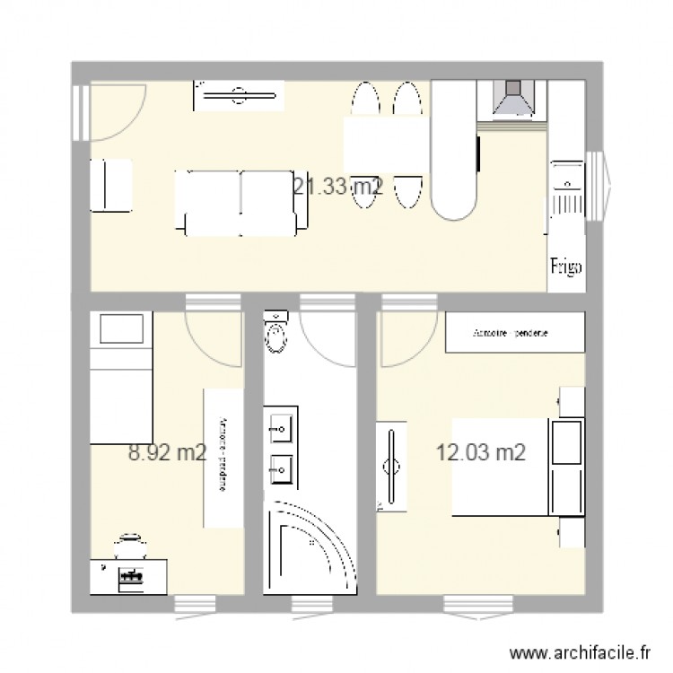 Eco quartier F1. Plan de 0 pièce et 0 m2