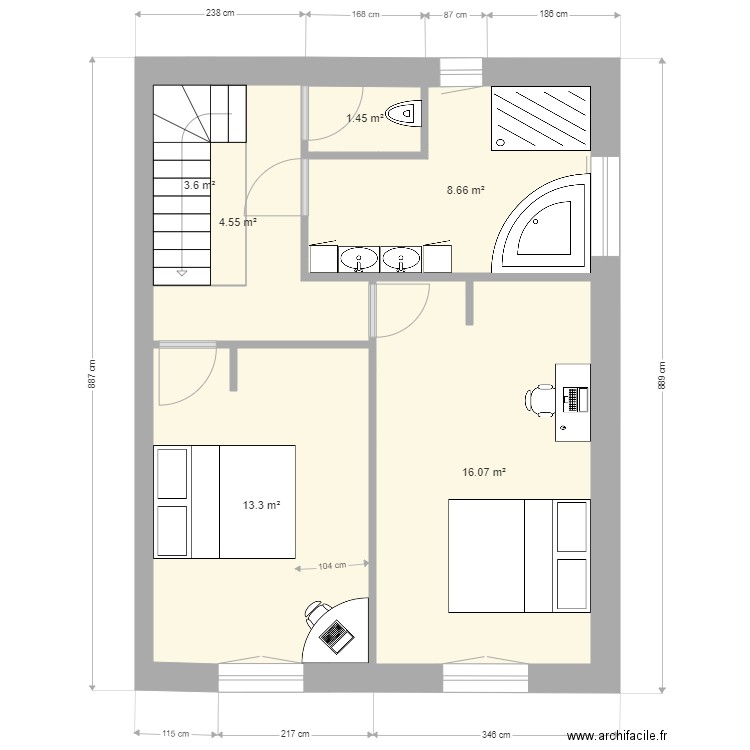 peri deux maisons. Plan de 0 pièce et 0 m2