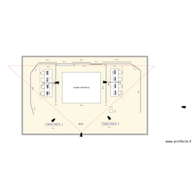 Live samsung. Plan de 1 pièce et 161 m2