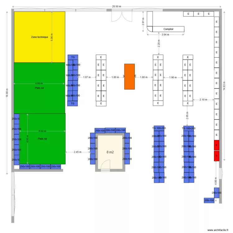B&eacute;ziers v2. Plan de 