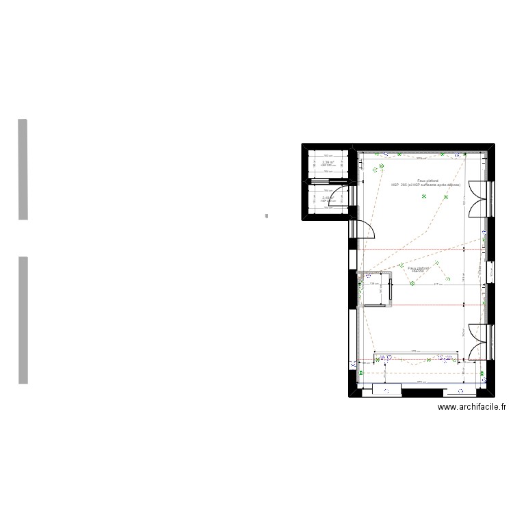 prieuré elec 1. Plan de 3 pièces et 66 m2