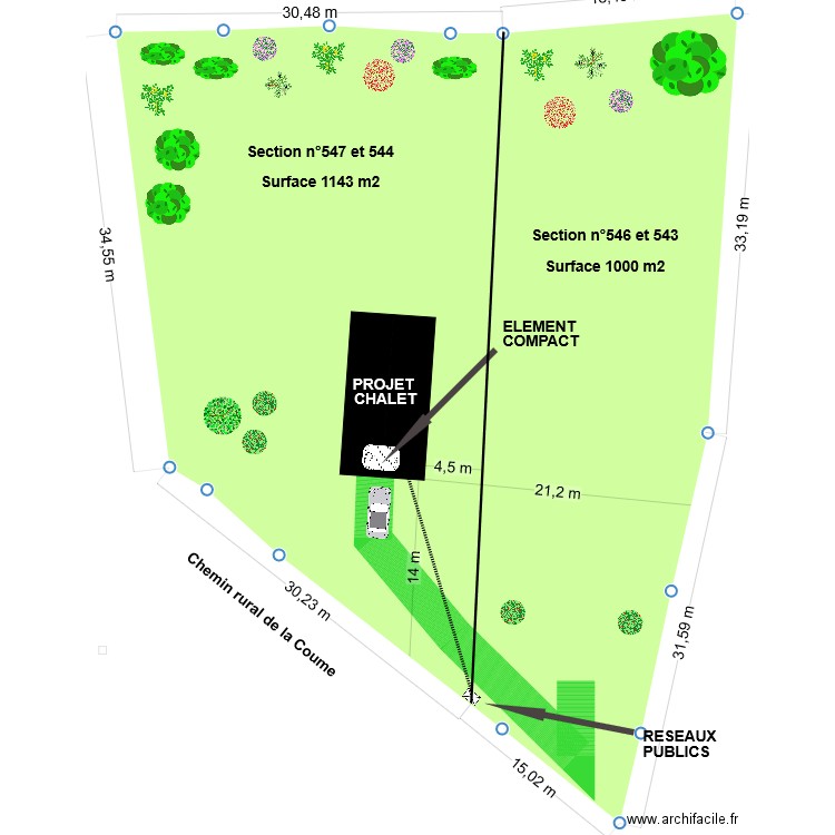 PLAN DE MASSE Gauche. Plan de 0 pièce et 0 m2