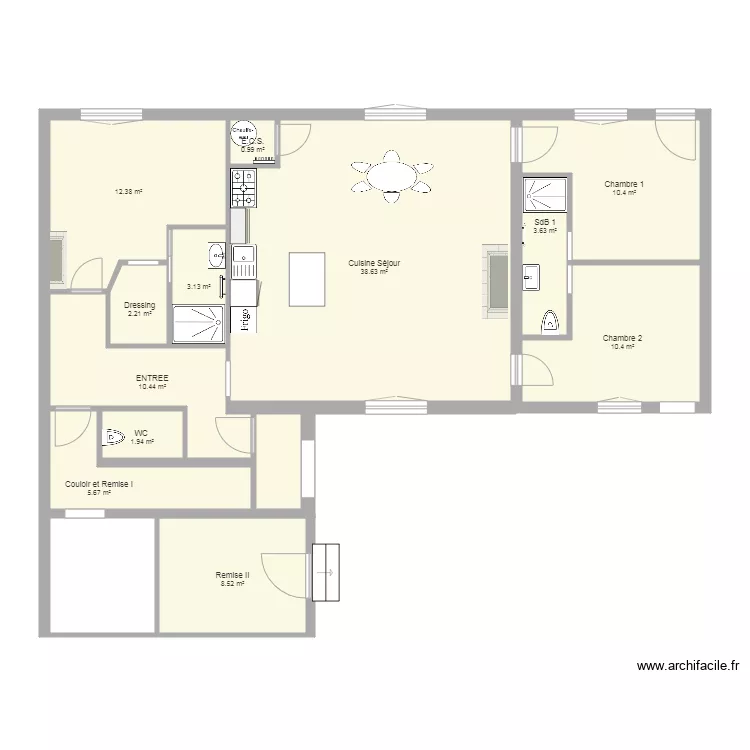 MAISON GENAY V2. Plan de 
