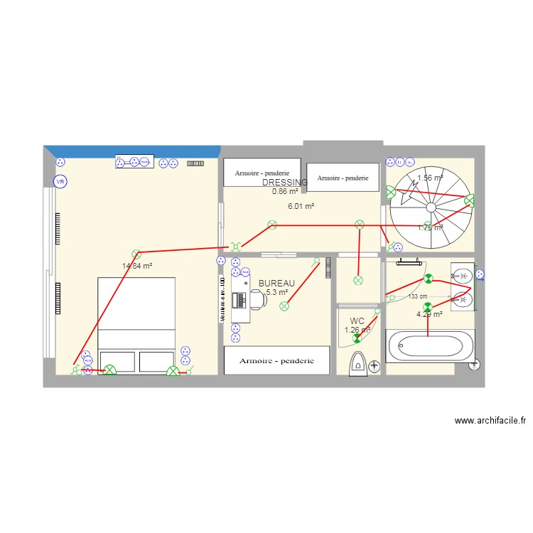 Niveau Entresol   Plan electrique 4. Plan de 0 pièce et 0 m2