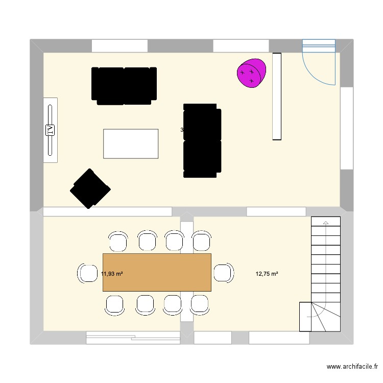 Salon Marie. Plan de 0 pièce et 0 m2