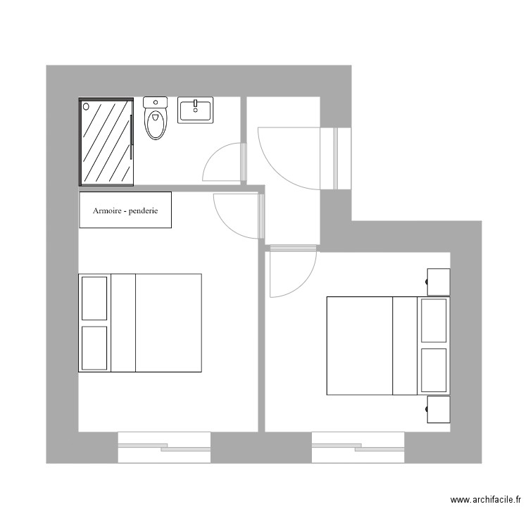 1er etg  tsivaras. Plan de 0 pièce et 0 m2