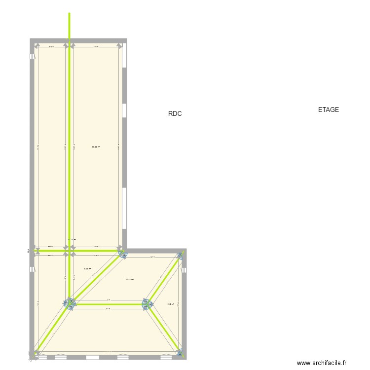 toit. Plan de 0 pièce et 0 m2