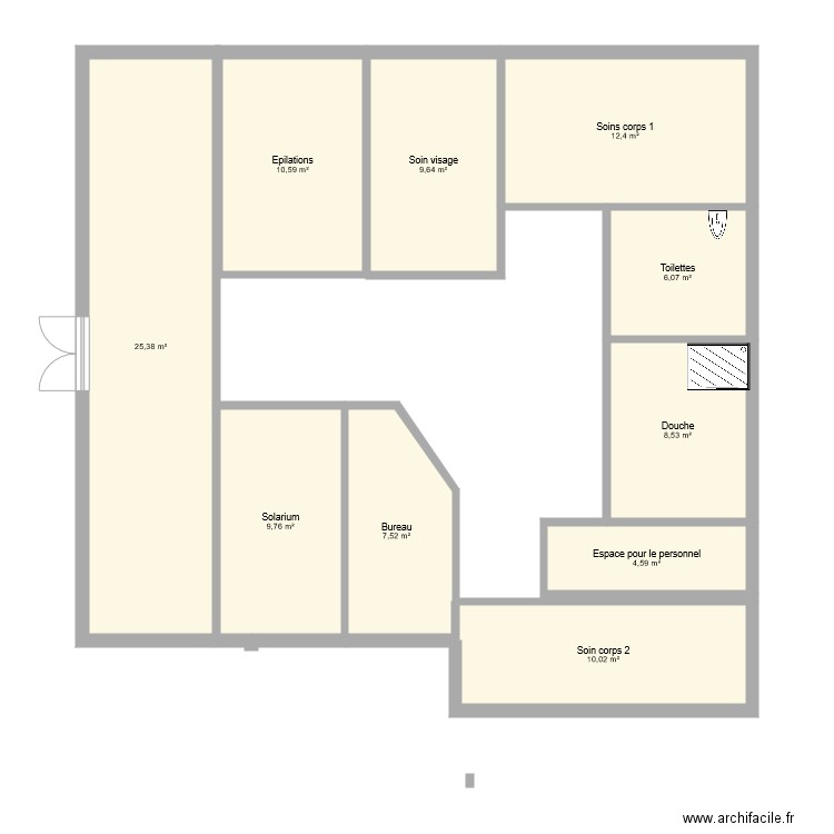 Institut perle de beauté. Plan de 0 pièce et 0 m2