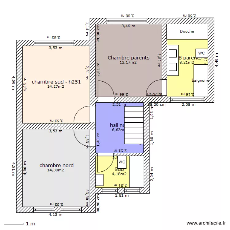 1er &eacute;tage. Plan de 