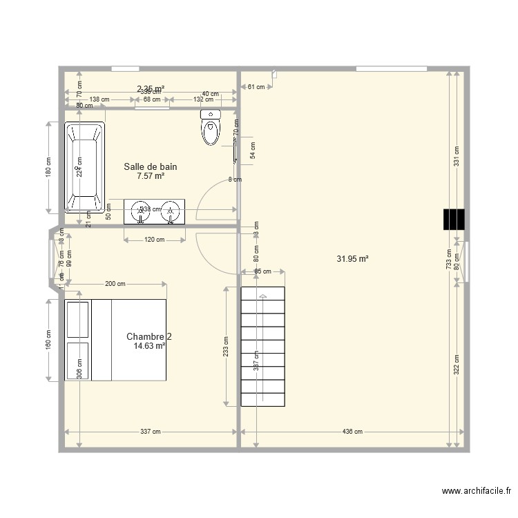 Etage Faure. Plan de 0 pièce et 0 m2