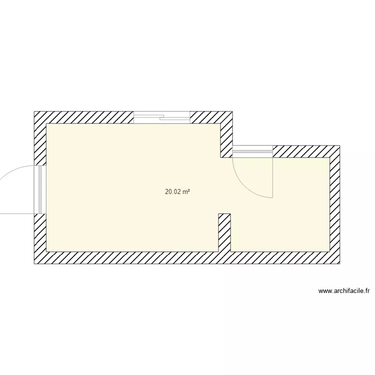 sans meuble. Plan de sans meuble. Plan de