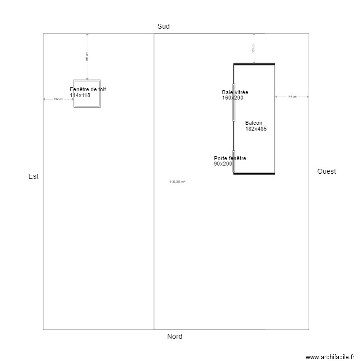 Sury aux Bois Toiture V1. Plan de 0 pièce et 0 m2