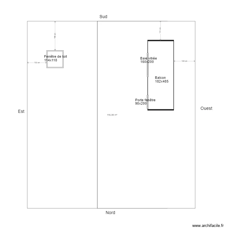 Sury aux Bois Toiture V1. Plan de 