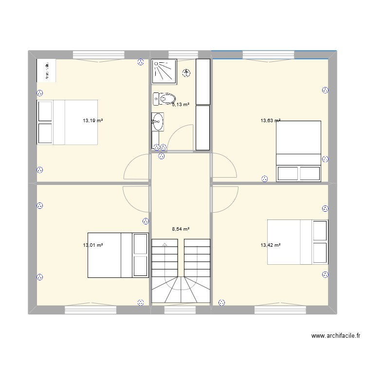 Plan elec etage Lesc. Plan de 0 pièce et 0 m2