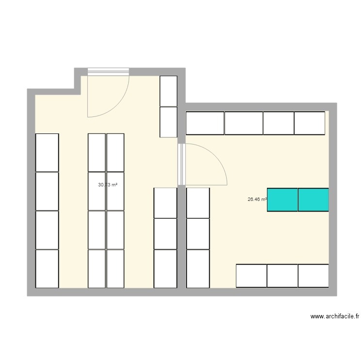 Salles des malles Rez Inf. Plan de 0 pièce et 0 m2