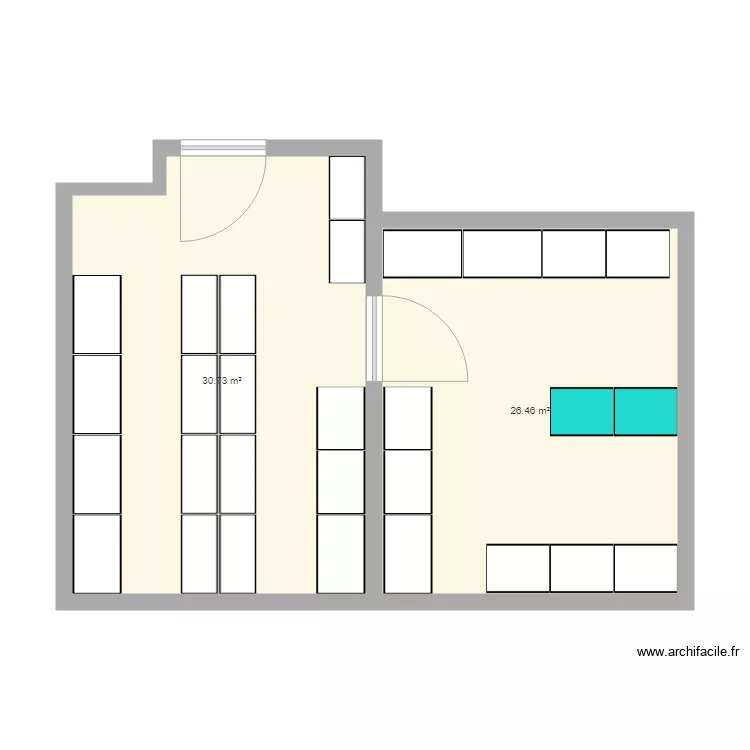 Salles des malles Rez Inf. Plan de 