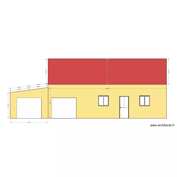 plan Welles coupe de face. Plan de 