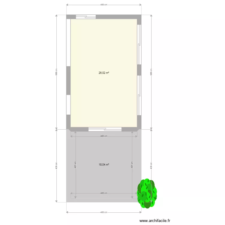 Extension maison. Plan de Extension maison. Plan de