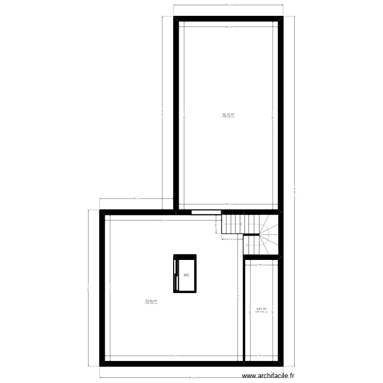 B92A28T existant rectif jordan. Plan de B92A28T existant rectif jordan. Plan de