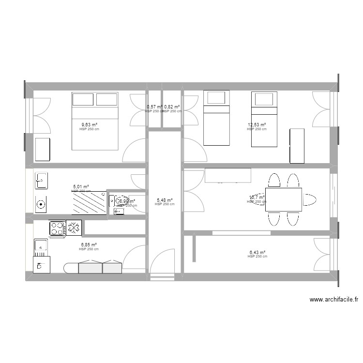 Colombes. Plan de 0 pièce et 0 m2