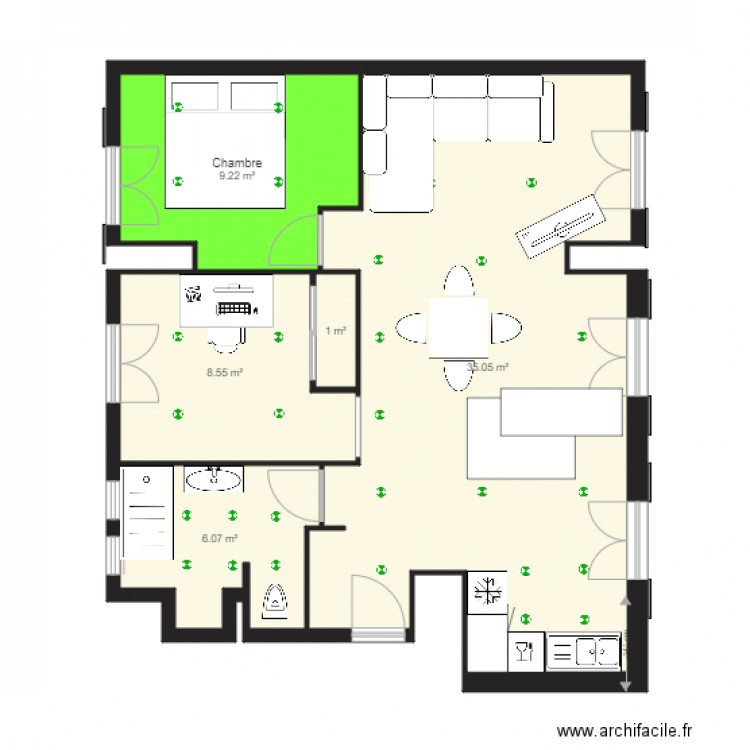 Fontyne Séjour en long electricité. Plan de 0 pièce et 0 m2