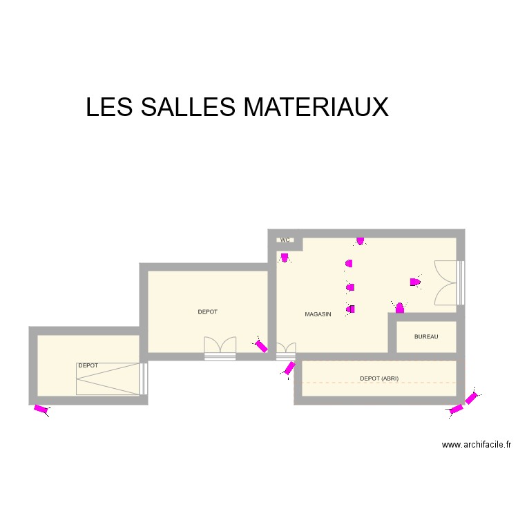 LES SALLES MATERIAUX. Plan de 0 pièce et 0 m2