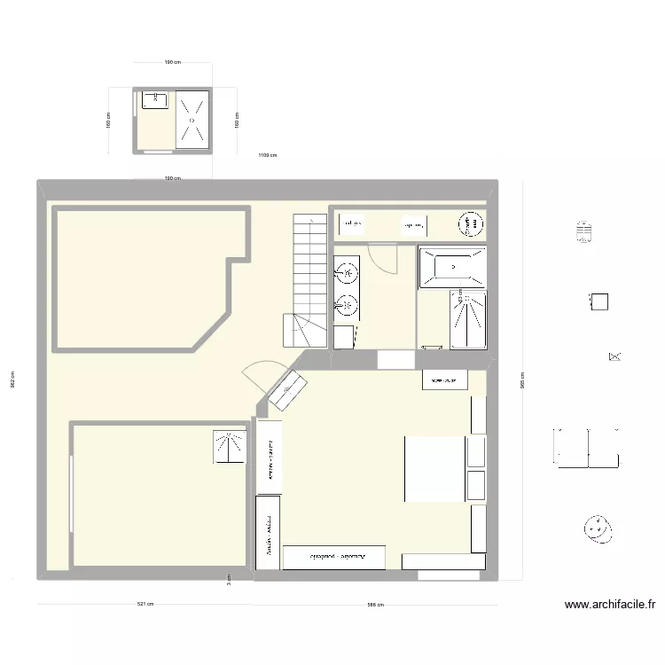 Appart Gavelière new RDJ new sdb 17 avril 4. Plan de Appart Gavelière new RDJ new sdb 17 avril 4. Plan de