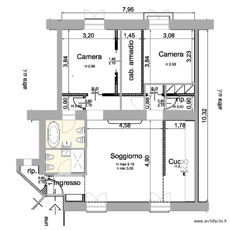 RAFFAELLA. Plan de 0 pièce et 0 m2