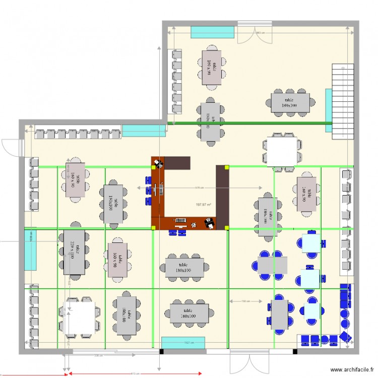 plan coté. Plan de 0 pièce et 0 m2