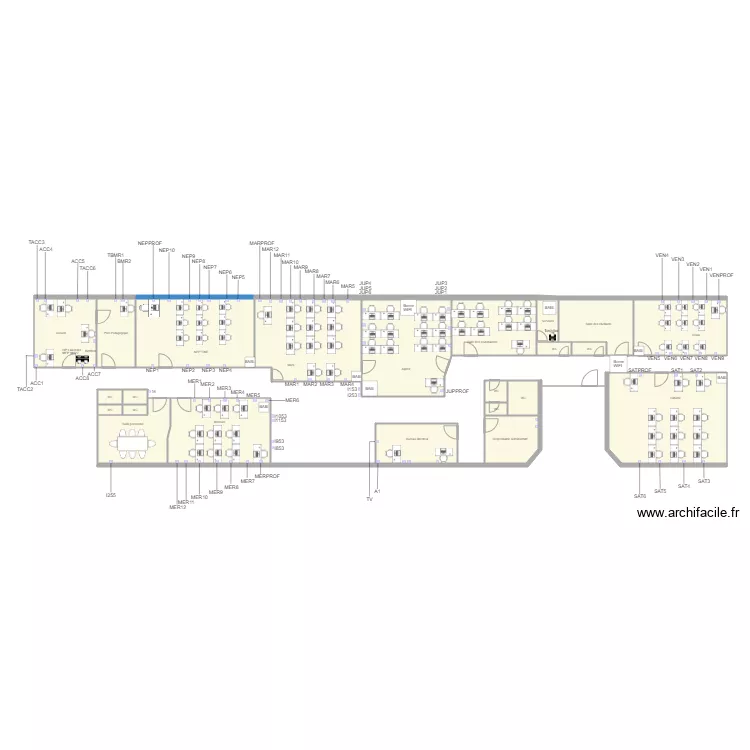 Sch&eacute;ma ISITECH ISICOM 2018. Plan de 