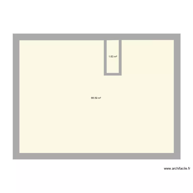 maison rdc. Plan de 