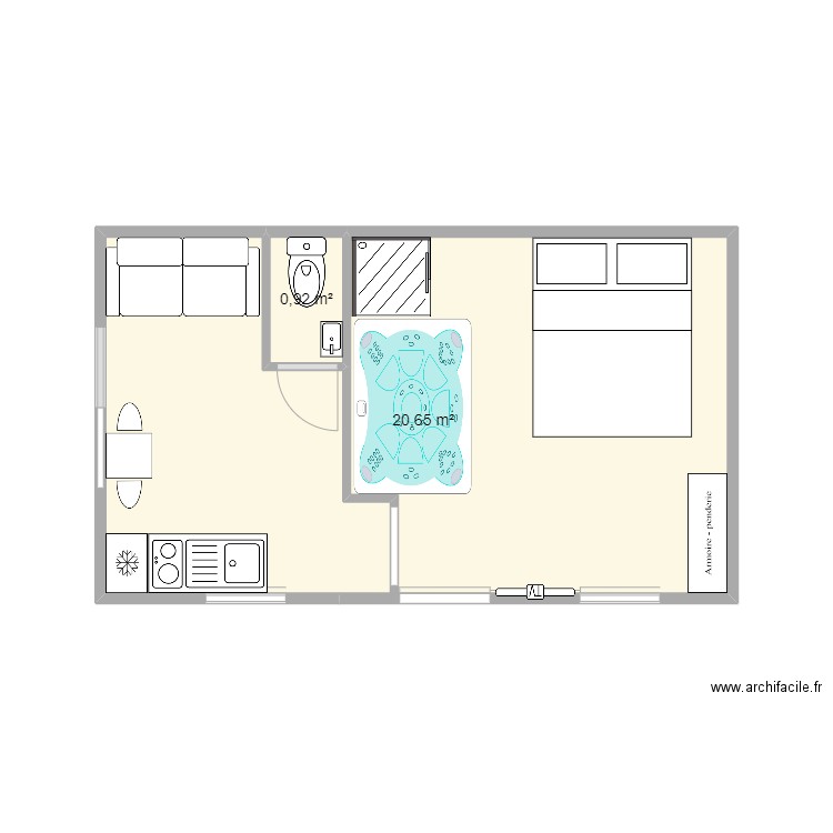 dependance 2. Plan de 0 pièce et 0 m2