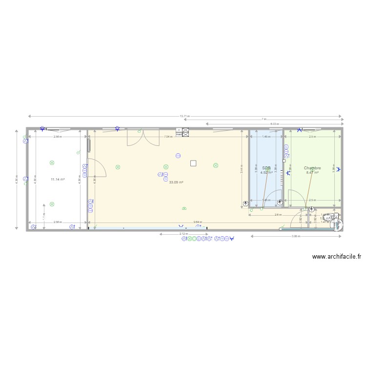 Cabanons Ilot 3 MURS RDC. Plan de 0 pièce et 0 m2