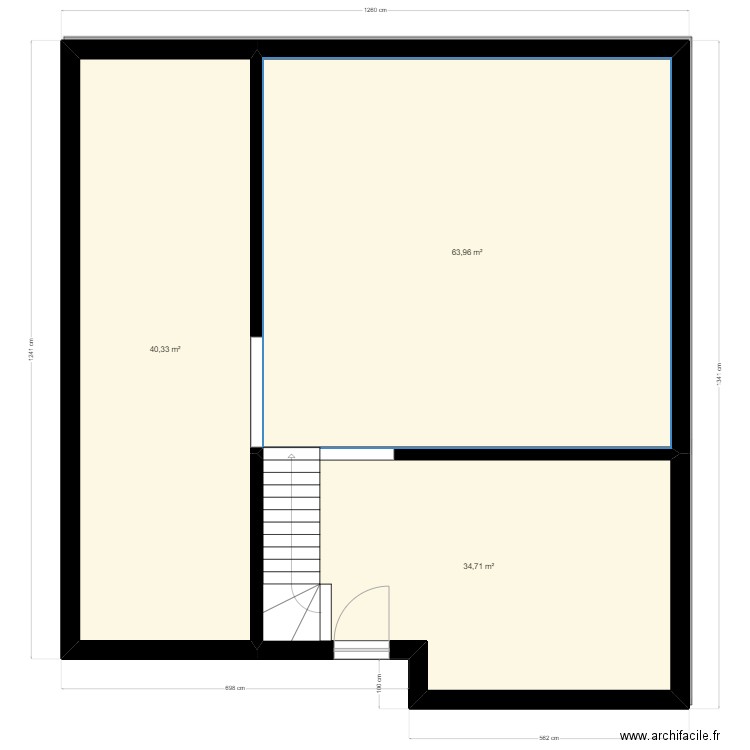 THIERRY   RDCH . Plan de 9 pièces et 425 m2