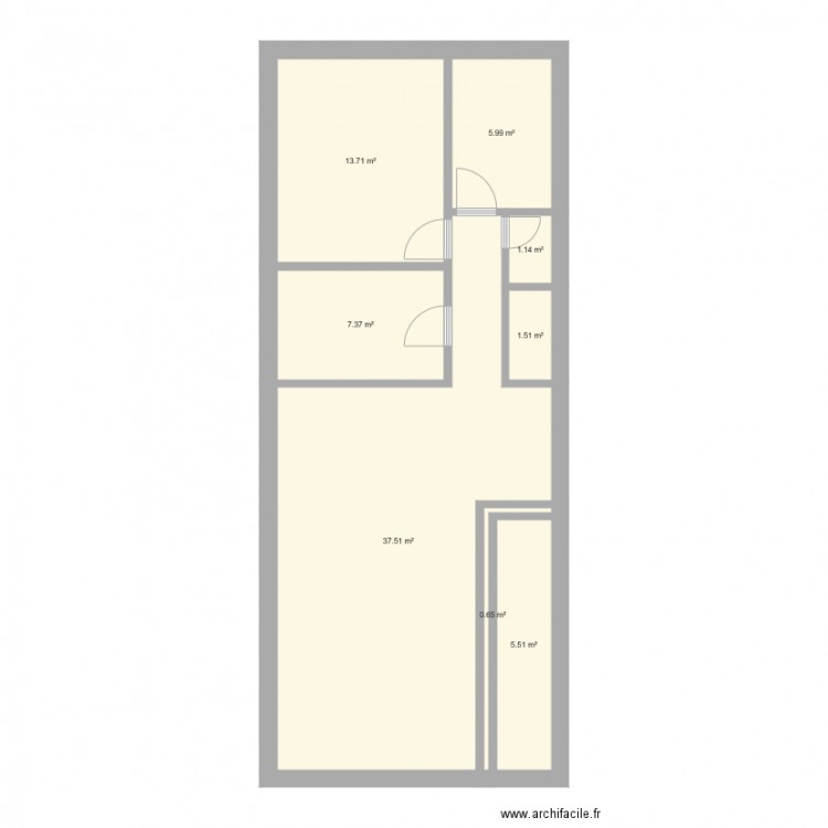 boh. Plan de 0 pièce et 0 m2