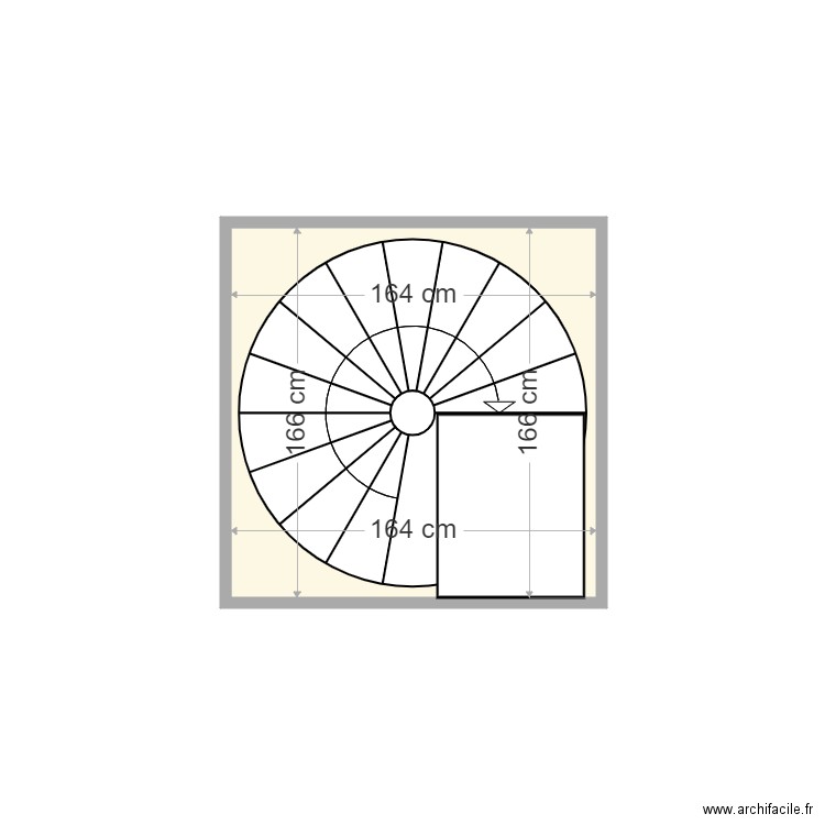 esacalier. Plan de 0 pièce et 0 m2