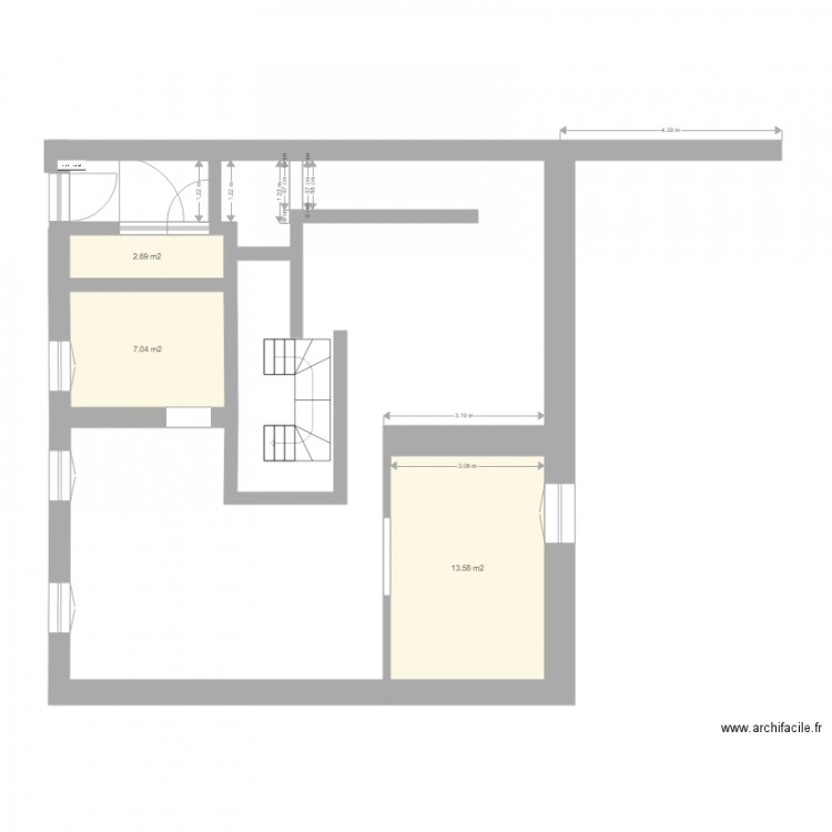 RdC. Plan de 0 pièce et 0 m2